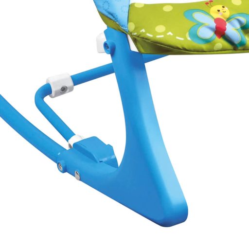 Sedia a dondolo musicale e vibrante per bambini con schienale regolabile e barra giochi - Fino a 18 kg