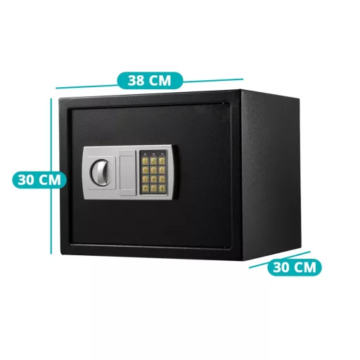 Cassaforte Digitale Grande con Codice PIN e Accesso con Chiave - Sicurezza per Oggetti di Valore