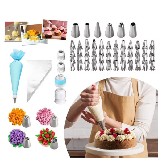 Set di utensili e stampi per la cottura e decorazione di torte da 379 pezzi