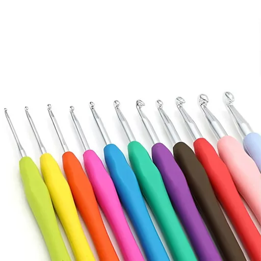 Set di uncinetti ergonomici da 14 pezzi con custodia (2-10 mm)