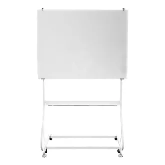   Lavagna Flipchart Magnetica Mobile in Vetro 120x90 cm con Altezza Regolabile