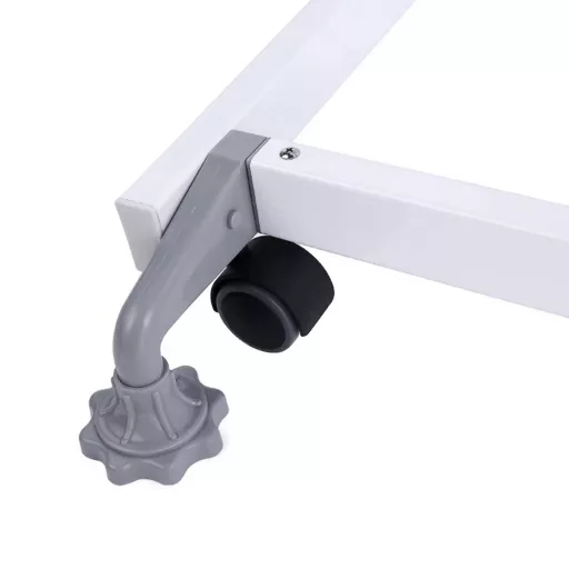 Lavagna Flipchart Magnetica Mobile in Vetro 120x90 cm con Altezza Regolabile