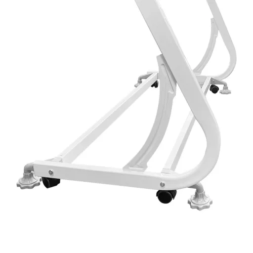 Lavagna Flipchart Magnetica Mobile in Vetro 120x90 cm con Altezza Regolabile