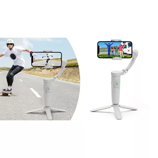 Stabilizzatore Gimbal per Smartphone Portatile con Treppiede - Registrazione Video Fluida