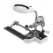 Strumento di saldatura con lente d'ingrandimento LED a terza mano con clip regolabili e luce USB