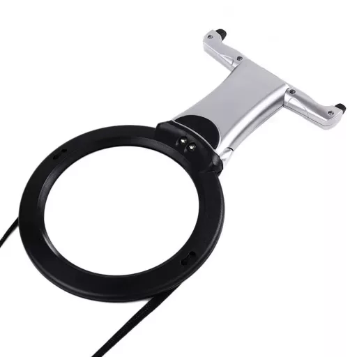 Ingranditore a mani libere con luce LED, lenti 2x/6x, cinghia da collo