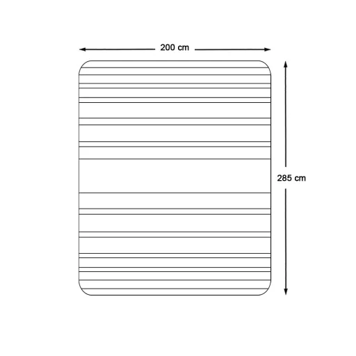 Coperta da picnic impermeabile 2x2,85 m - confortevole, portatile, facile da pulire