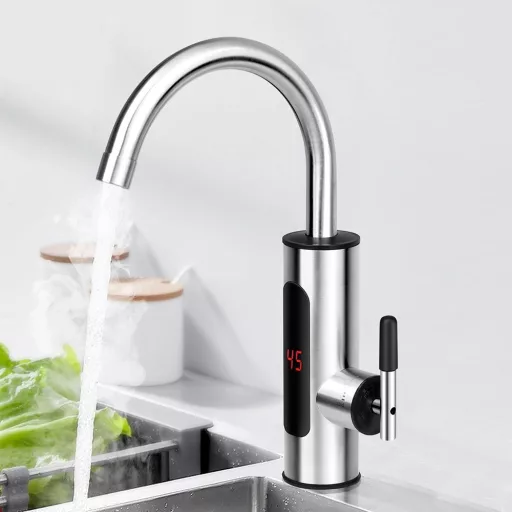 Rubinetto elettrico per riscaldamento dell'acqua con connessione inferiore - Soluzione per acqua calda istantanea