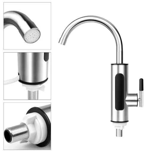 Rubinetto elettrico per riscaldamento dell'acqua con connessione inferiore - Soluzione per acqua calda istantanea