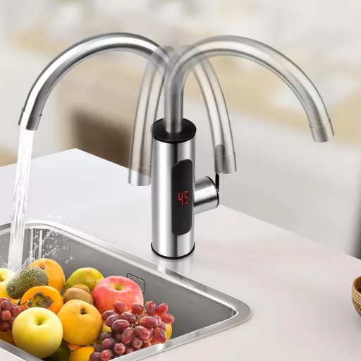 Rubinetto elettrico per riscaldamento dell'acqua con connessione inferiore - Soluzione per acqua calda istantanea