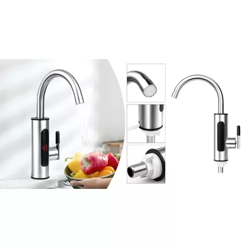 Rubinetto elettrico per riscaldamento dell'acqua con connessione inferiore - Soluzione per acqua calda istantanea