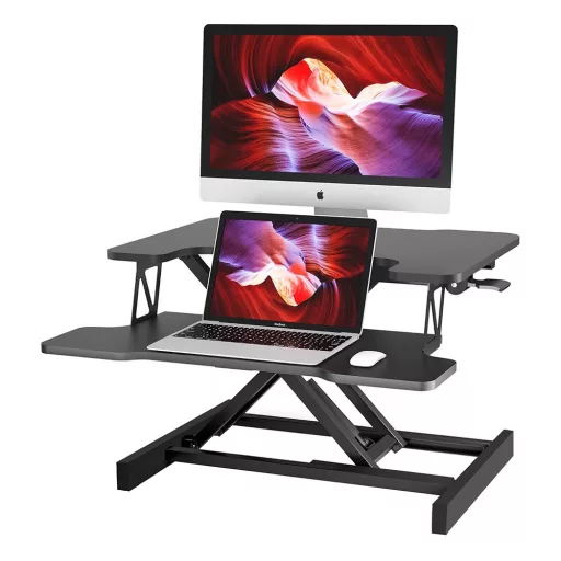 Convertitore da scrivania regolabile in altezza - Design ergonomico regolabile