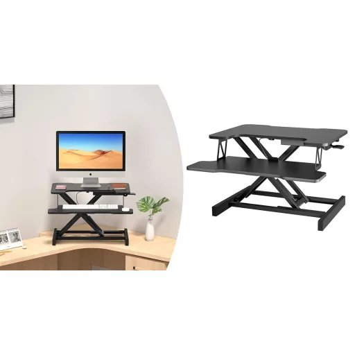 Convertitore da scrivania regolabile in altezza - Design ergonomico regolabile