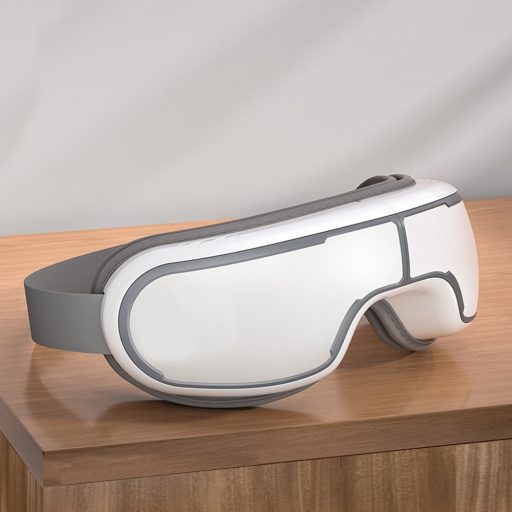 Massaggiatore per occhi e tempie con pressione d'aria, funzione riscaldante e suoni rilassanti