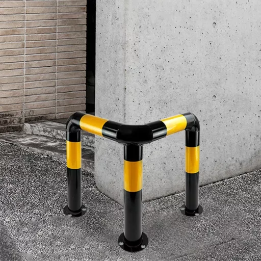Barriera protettiva a forma di L - Acciaio spesso 4 mm, durevole e facile da installare