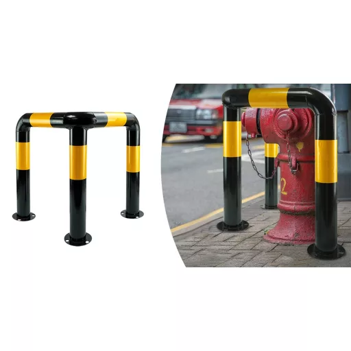 Barriera protettiva a forma di L - Acciaio spesso 4 mm, durevole e facile da installare