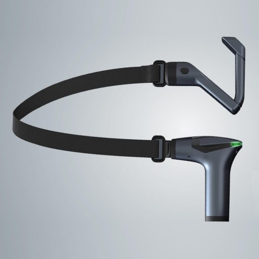 Pistola da massaggio ergonomica 3-in-1 con 5 testine e manico estensibile