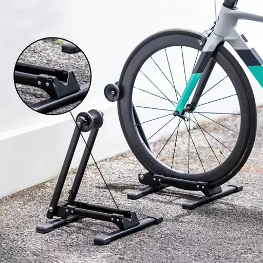 Supporto per biciclette pieghevole - Staffa in acciaio compatta per casa e ufficio
