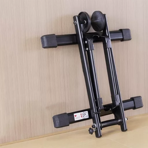 Supporto per biciclette pieghevole - Staffa in acciaio compatta per casa e ufficio