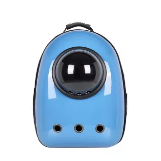   Zaino per animali domestici moderno con finestra a cupola trasparente e ventilazione per gatti e cani di piccola taglia