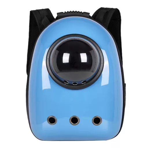 Zaino per animali domestici moderno con finestra a cupola trasparente e ventilazione per gatti e cani di piccola taglia