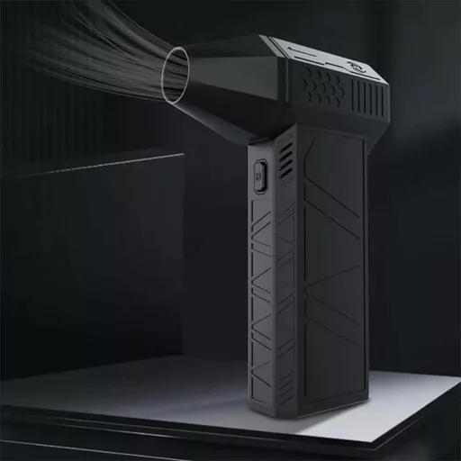 Mini Ventilatore Turbo - Raffreddamento Compatto ad Alta Potenza con Ricarica USB-C e 3 Impostazioni di Velocità