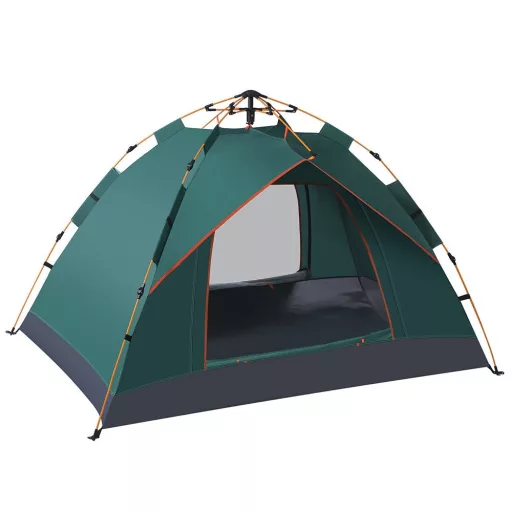 Tenda da campeggio automatica per 3 persone, impermeabile in poliestere 190T, montaggio rapido, 2x2m