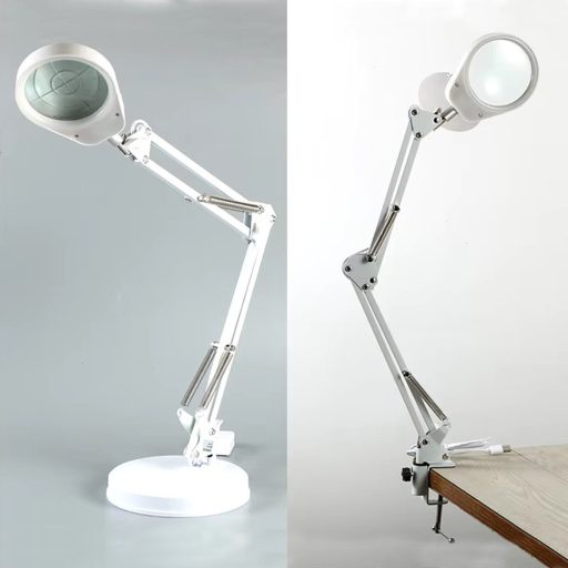 Lampada da tavolo ingrandente LED regolabile con ingrandimento 3x e testa rotante