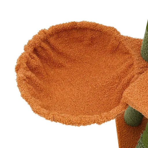 Arrampicatore per gatti a forma di cactus con pali per graffiare e aree di relax