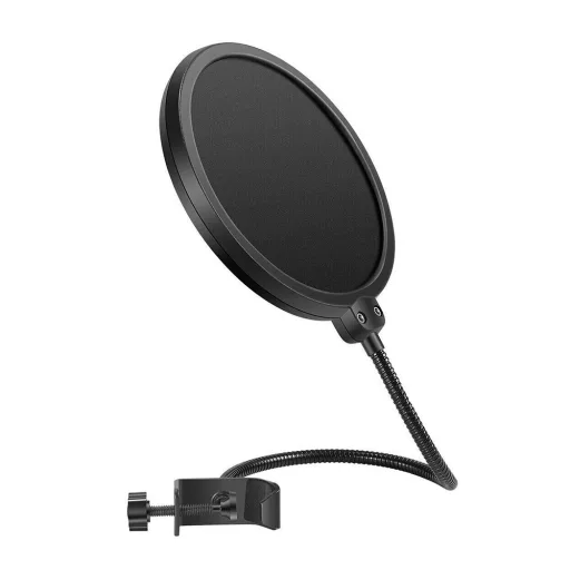 Microfono a Condensatore USB con Filtro Anti-Pop e Braccio Regolabile per Podcasting e Streaming