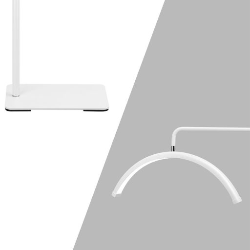 Lampada da terra cosmetica a mezzaluna Moon con luminosità e temperatura di colore regolabili