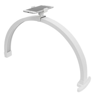   Lampada cosmetica LED a forma di luna - Design a mezzaluna con luminosità regolabile per trattamenti di trucco e unghie