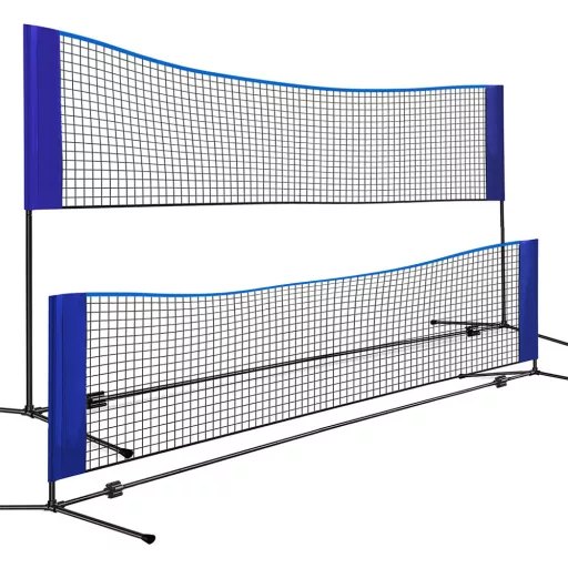 Rete Sportiva Regolabile in Altezza per Badminton, Tennis e Pallavolo - Portatile e Versatile