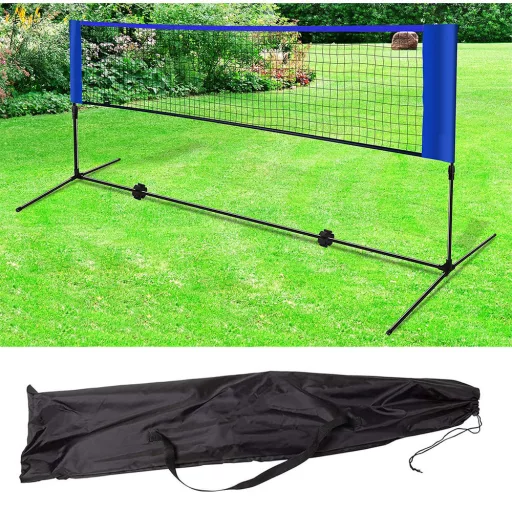 Rete Sportiva Regolabile in Altezza per Badminton, Tennis e Pallavolo - Portatile e Versatile