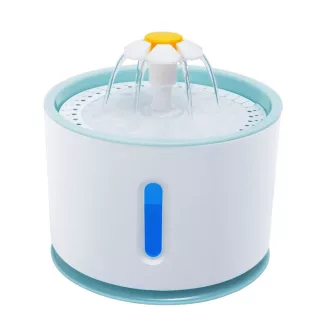   Fontana per animali domestici - Capacità 2,4L, Funzionamento Silenzioso, Acqua Filtrata per Gatti e Cani di Piccola Taglia