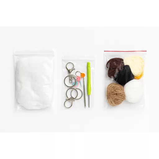 Kit di uncinetto per animali da 4 pezzi per principianti – Set DIY completo con filato e strumenti