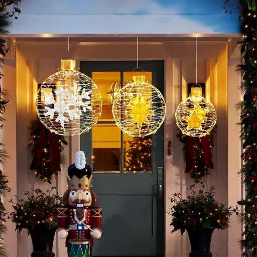 Set di 3 Luci Globe di Natale 732LED
