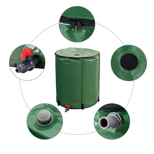 Raccoglitore d'Acqua Piovana Pieghevole, 200L