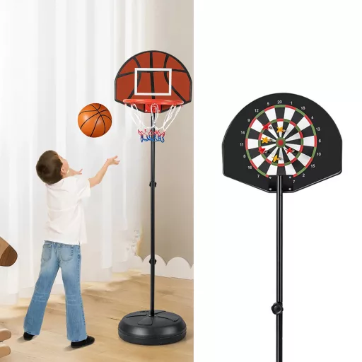 Canestro da Basket 2-in-1 con Bersaglio