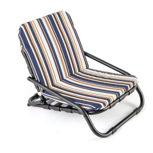 Set di sedie da spiaggia pieghevoli con cuscino