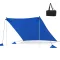 Protezione solare portatile con 4 sacchi di sabbia 3x3x2 m UV50+