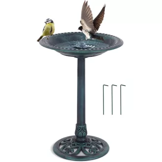 Fontana per Uccelli in Plastica, Verde