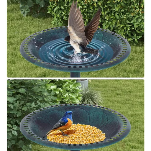 Fontana per Uccelli in Plastica, Verde