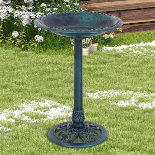 Fontana per Uccelli in Plastica, Verde