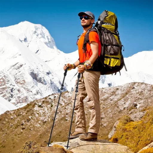 Bastone da trekking ultraleggero regolabile 115-130 cm
