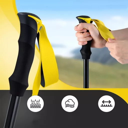 Bastone da trekking ultraleggero regolabile 115-130 cm