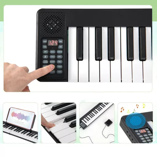 Piano Digitale Pieghevole a 88 Tasti