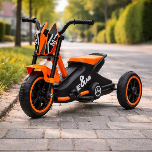 Triciclo per bambini a 3 ruote, arancione