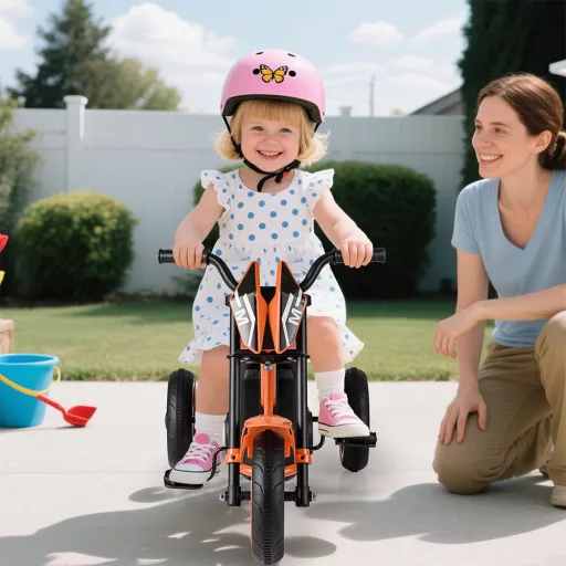 Triciclo per bambini a 3 ruote, arancione