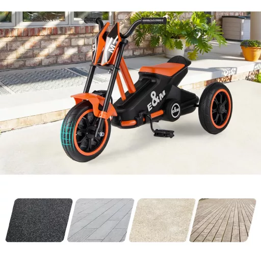 Triciclo per bambini a 3 ruote, arancione